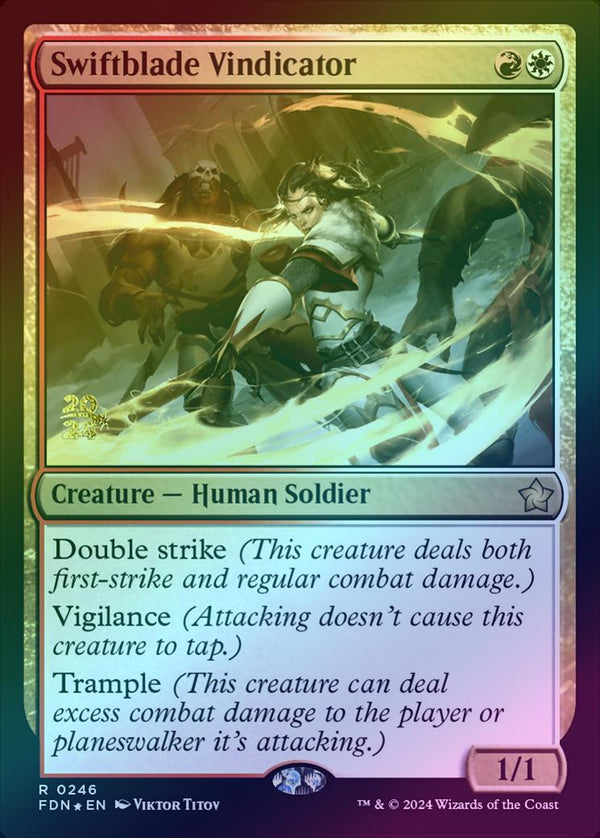 Swiftblade Vindicator - Prerelease Promo (Foil) (PFDN)