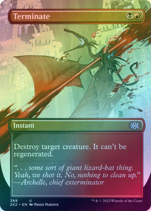 Terminate - Borderless (Foil) (2X2)