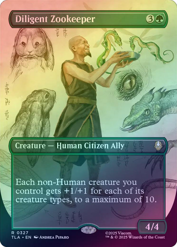 Diligent Zookeeper - Borderless Field Notes (Foil) (TLA)