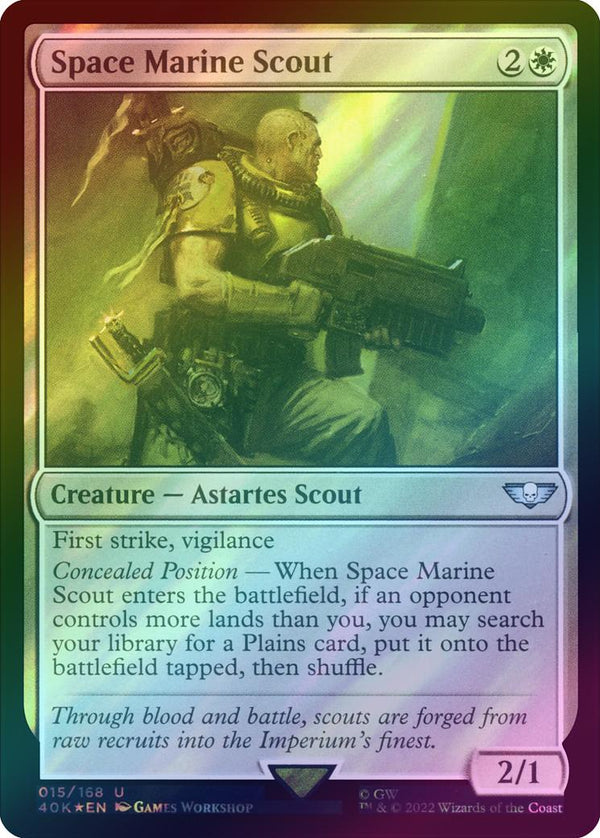 Space Marine Scout (Surge Foil) (40K)
