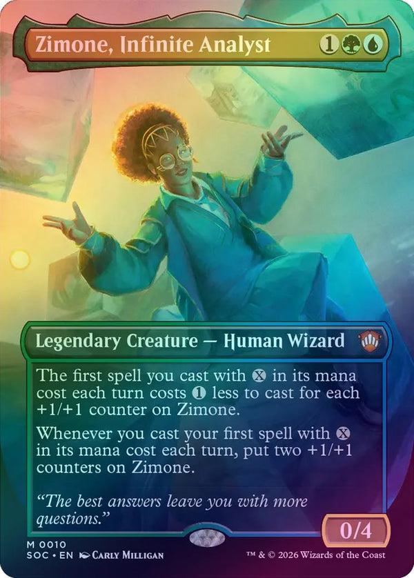 Zimone, Infinite Analyst - Borderless (Foil) (SOC)
