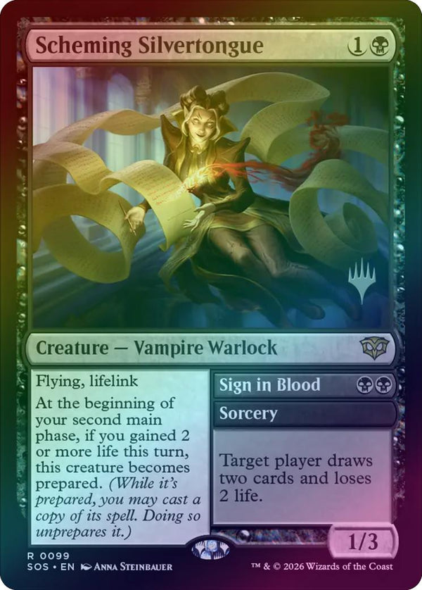 Scheming Silvertongue // Sign in Blood - Promo Pack (Foil) (PSOS)