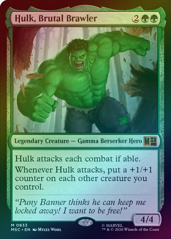 Hulk, Brutal Brawler (Foil) (MSC)