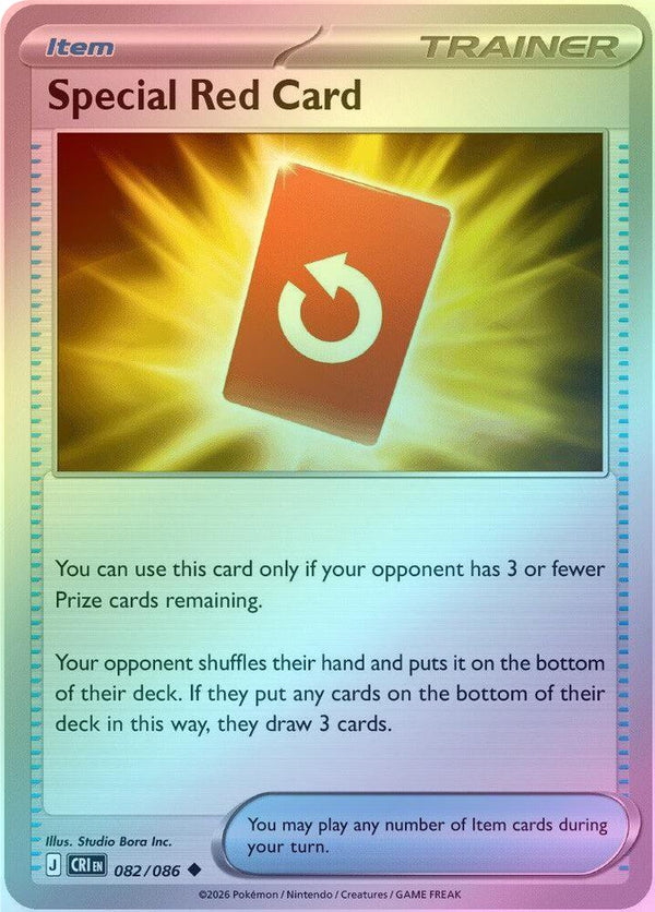 Special Red Card - 082/086 - Uncommon - Reverse Holo