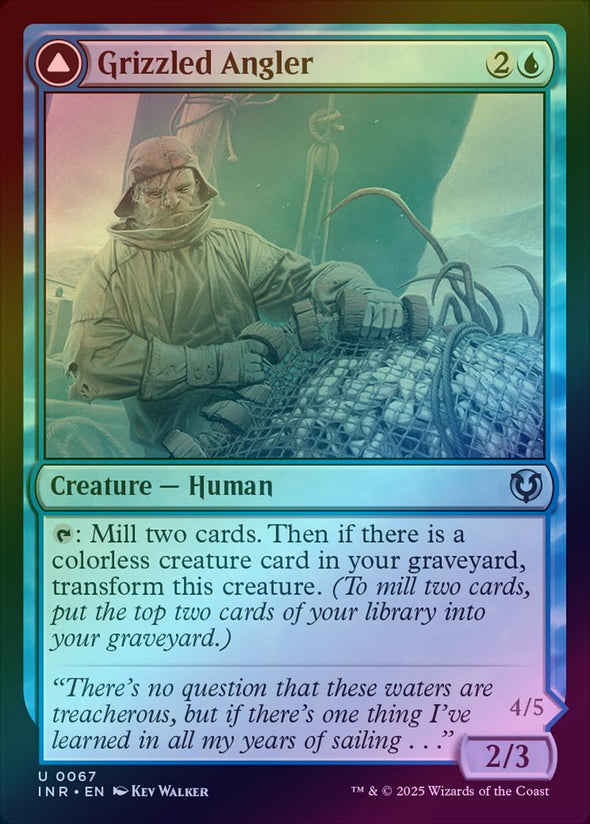 Grizzled Angler // Grisly Anglerfish (Foil) (INR)