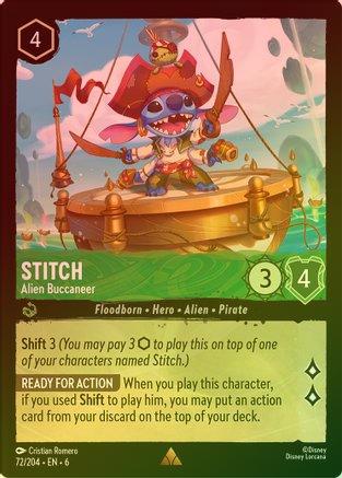 Stitch (Alien Buccaneer) - 72/204 - Rare (Foil)