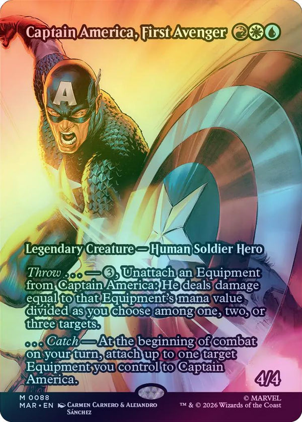 Captain America, First Avenger - Source Material Showcase (Foil) (MAR) (Pre-Order)