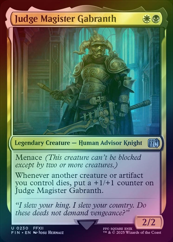 Judge Magister Gabranth (Foil) (FIN)