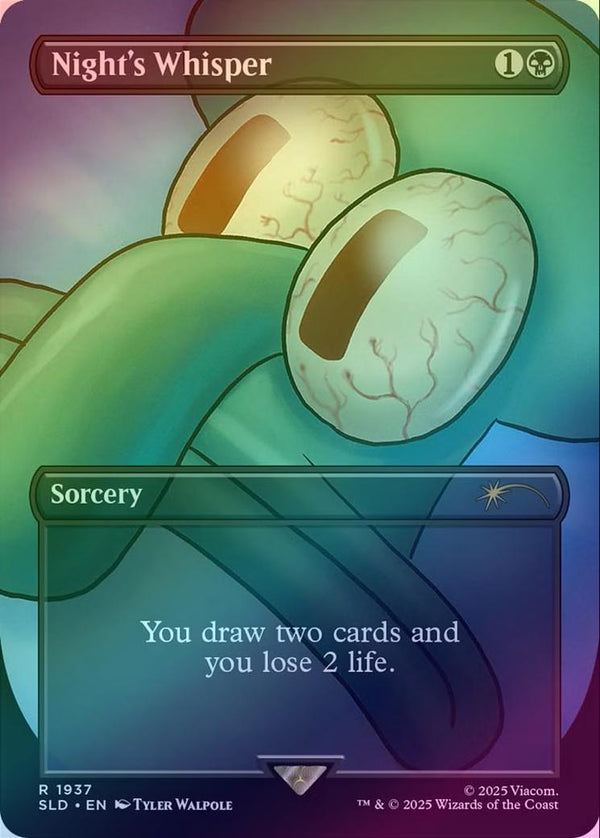 Night's Whisper - Spongebob Squarepants: Internet Sensation (Rainbow Foil) (SLD)