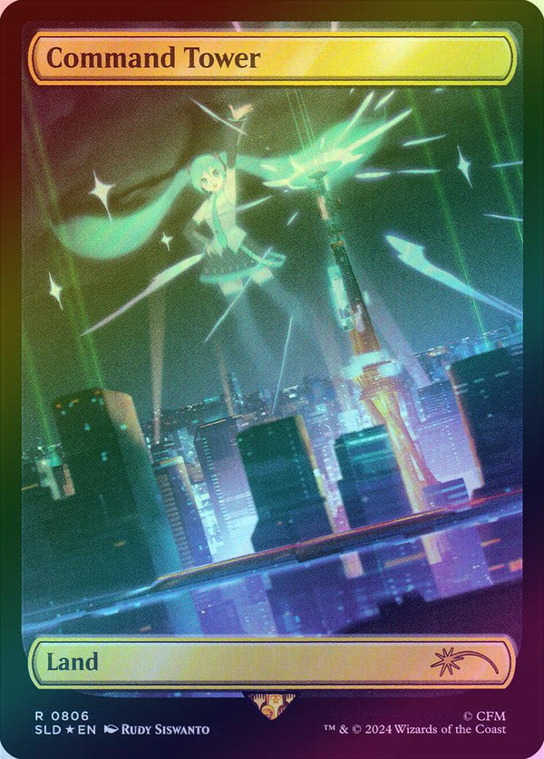 Command Tower - Hatsune Miku: Digital Sensation (Rainbow Foil) (SLD)