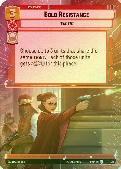 Bold Resistance (Hyperspace) - 420 - Uncommon (Foil)