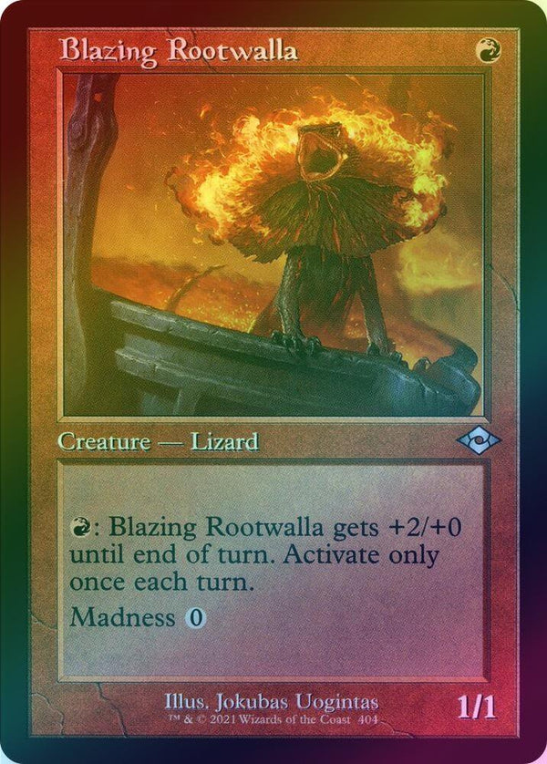 Blazing Rootwalla - Retro Frame (Foil) (MH2)