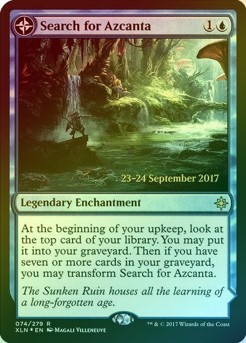 Search for Azcanta // Azcanta, the Sunken Ruin - Prerelease Promo (Foil) (PXLN)