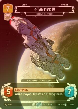 Tantive IV - Fleeing the Empire (Prestige) - 1086 - Uncommon (Foil)