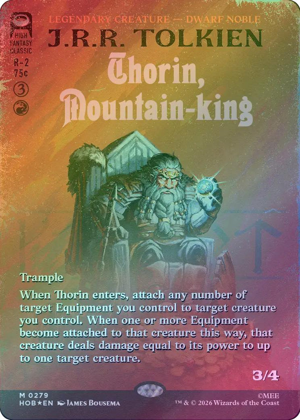 Thorin, Mountain-king - Book Cover (Surge Foil) (HOB) (Pre-Order)