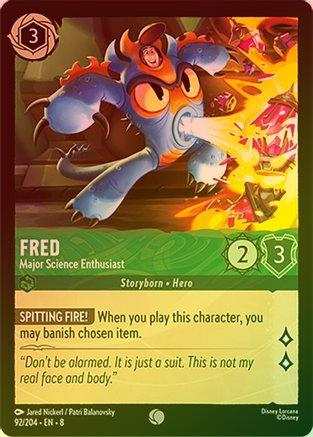 Fred (Major Science Enthusiast) - 92/204 - Common (Foil)