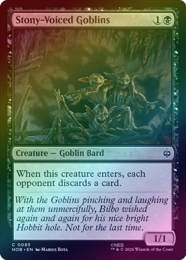 Stony-Voiced Goblins (Foil) (HOB) (Pre-Order)