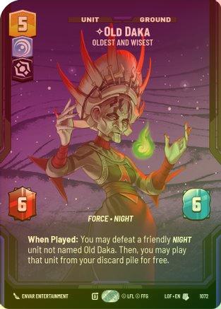 Old Daka - Oldest and Wisest (Prestige Foil) - 1072 - Uncommon