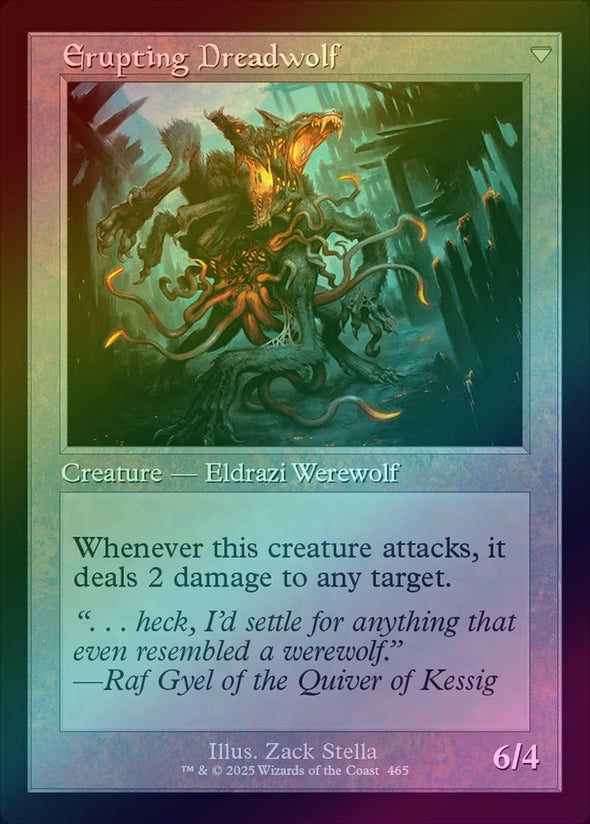 Smoldering Werewolf // Erupting Dreadwolf - Retro Frame (Foil) (INR)