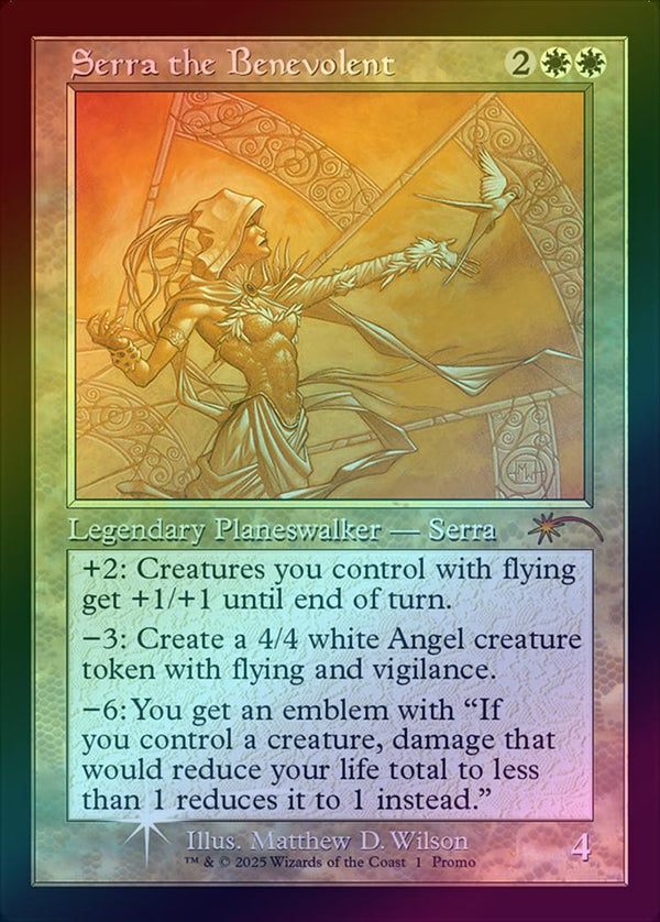 Serra the Benevolent - Retro Frame (Foil) (PF25)