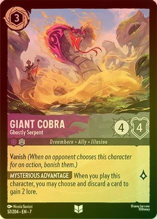 Giant Cobra (Ghostly Serpent) - 57/204 - Uncommon (Foil)