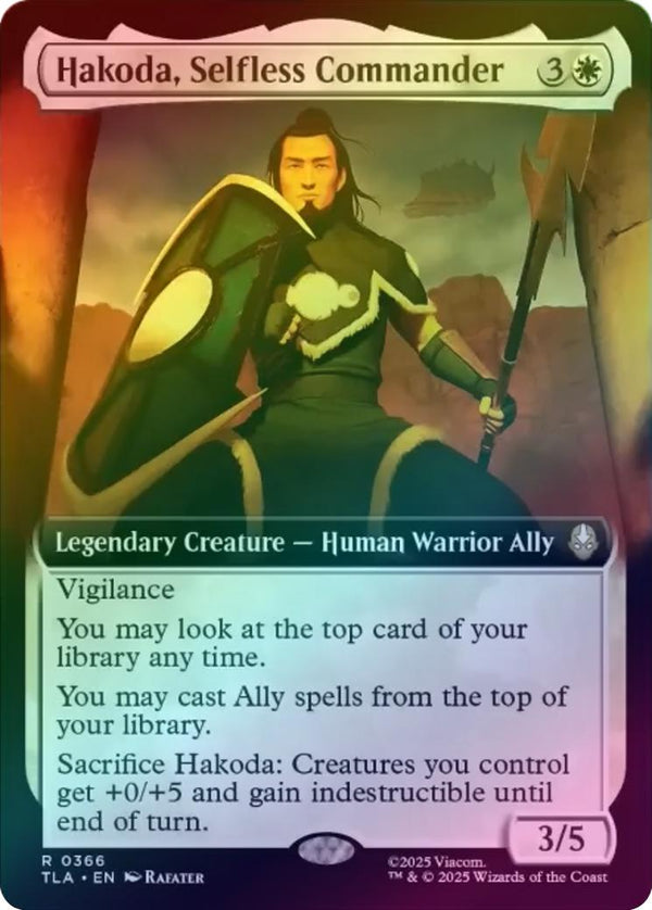 Hakoda, Selfless Commander - Extended Art (Foil) (TLA)
