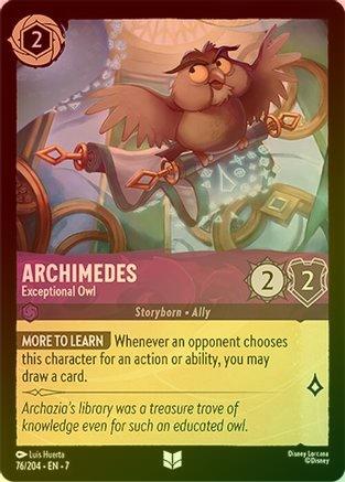 Archimedes (Exceptional Owl) - 76/204 - Uncommon (Foil)