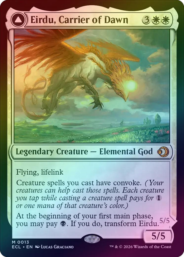 Eirdu, Carrier of Dawn // Isilu, Carrier of Twilight (Foil) (ECL)
