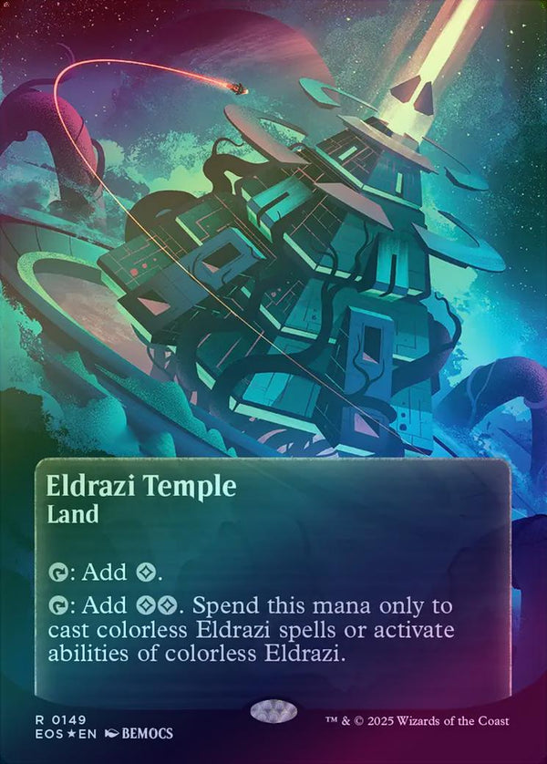 Eldrazi Temple - Borderless Poster (Galaxy Foil) (EOS)