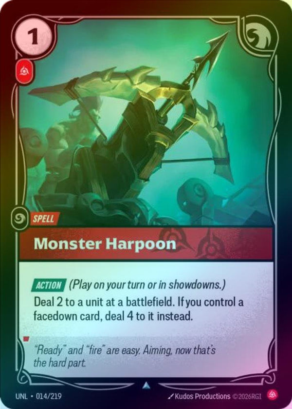 Monster Harpoon - 014/219 - Uncommon (Foil)