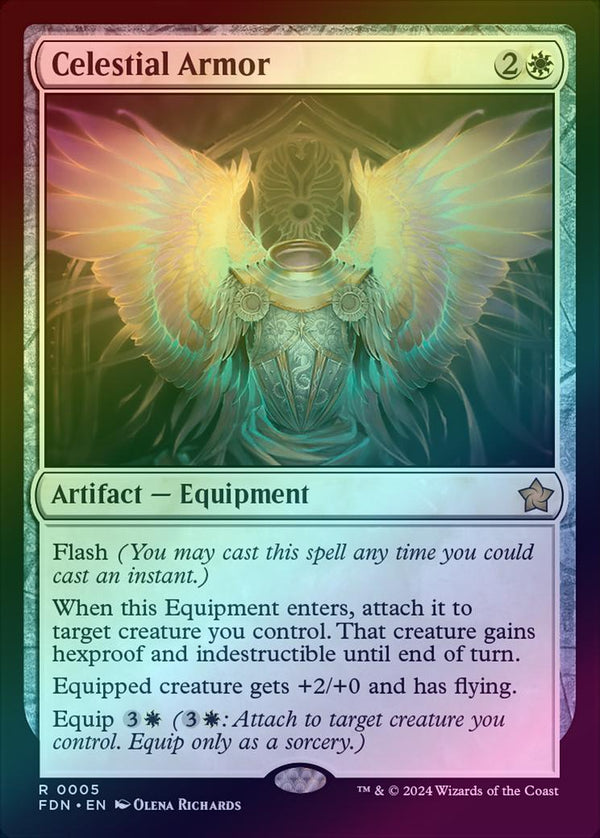 Celestial Armor (Foil) (FDN)