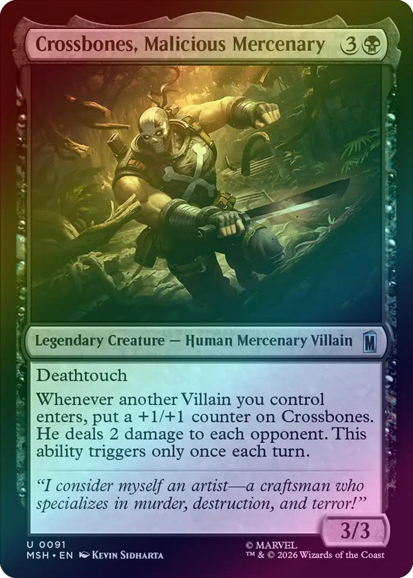 Crossbones, Malicious Mercenary (Foil) (MSH) (Pre-Order)