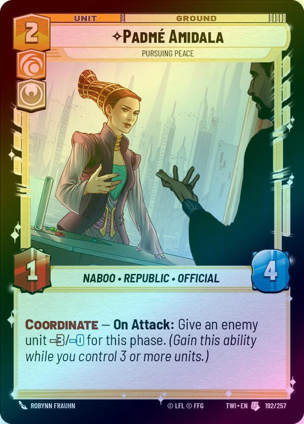 Padmé Amidala - Pursuing Peace - 192/257 - Uncommon (Foil)
