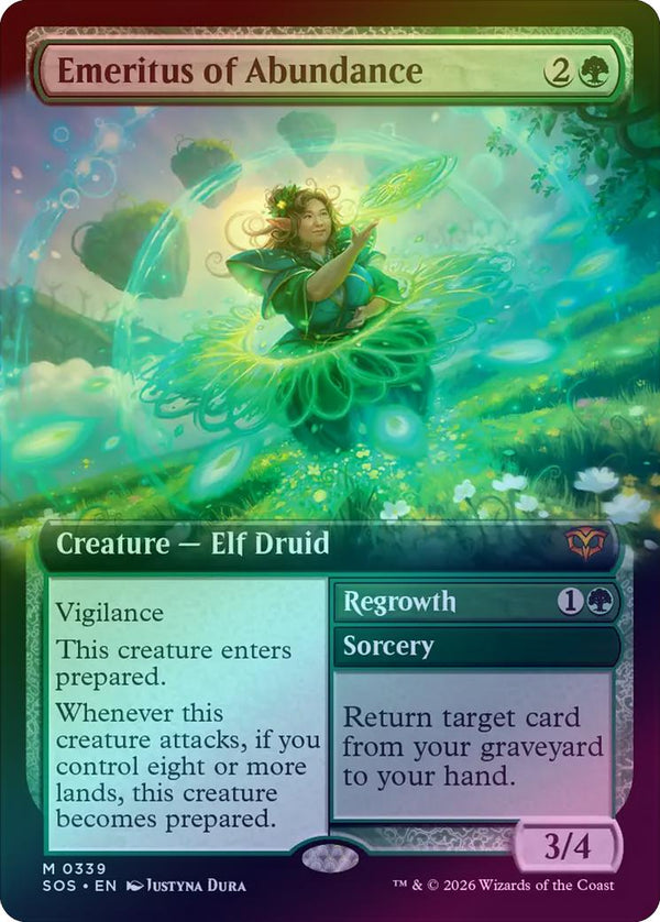 Emeritus of Abundance // Regrowth - Extended Art (Foil) (SOS)