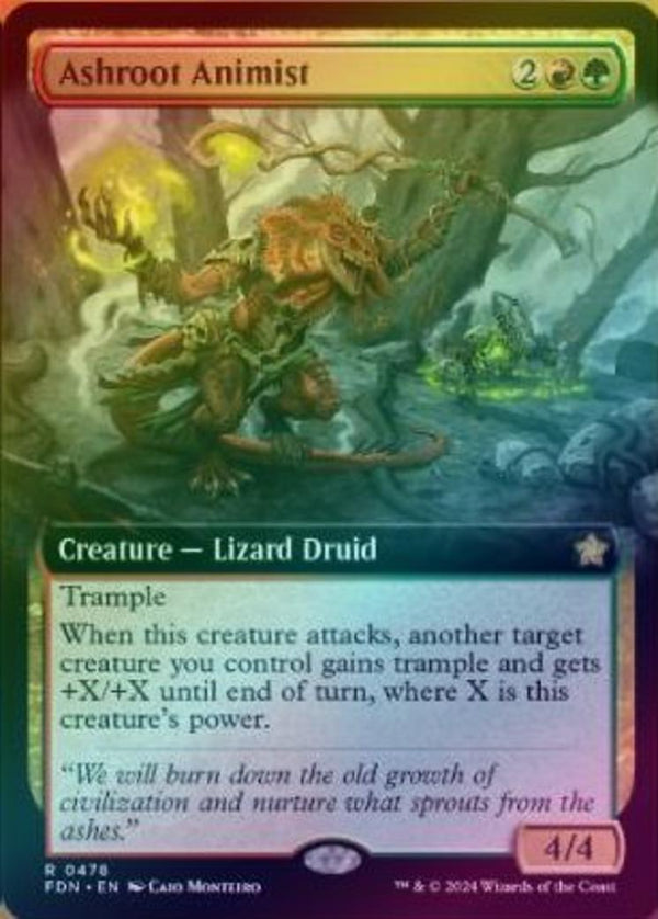 Ashroot Animist - Extended Art (Foil) (FDN)