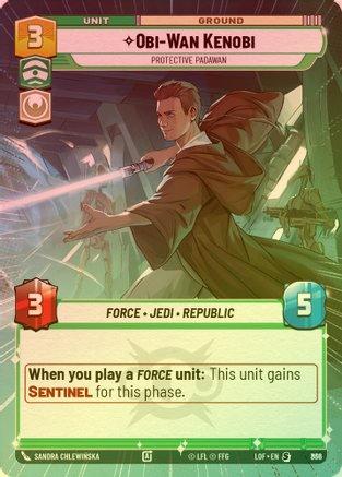 Obi-Wan Kenobi - Protective Padawan (Hyperspace Foil) - 836 - Special (Foil)