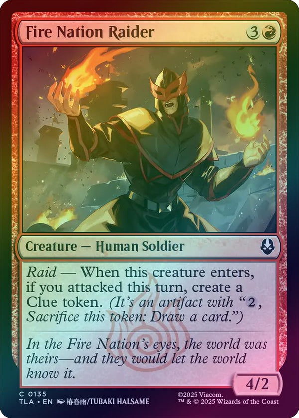 Fire Nation Raider (Foil) (TLA)