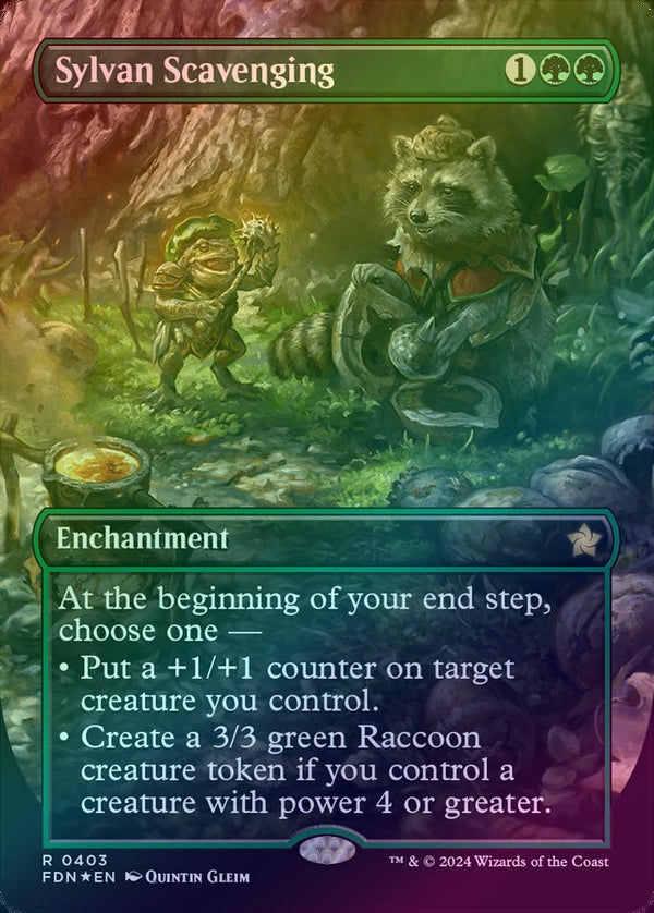 Sylvan Scavenging - Borderless (Mana Foil) (FDN)