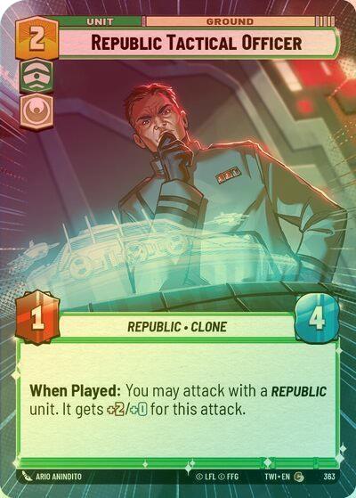 Republic Tactical Officer (Hyperspace) - 363 - Common (Foil)