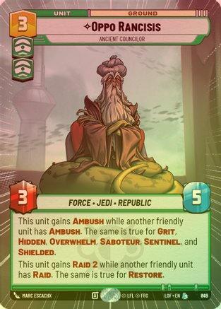 Oppo Rancisis - Ancient Councilor (Hyperspace) - 845 - Legendary (Foil)