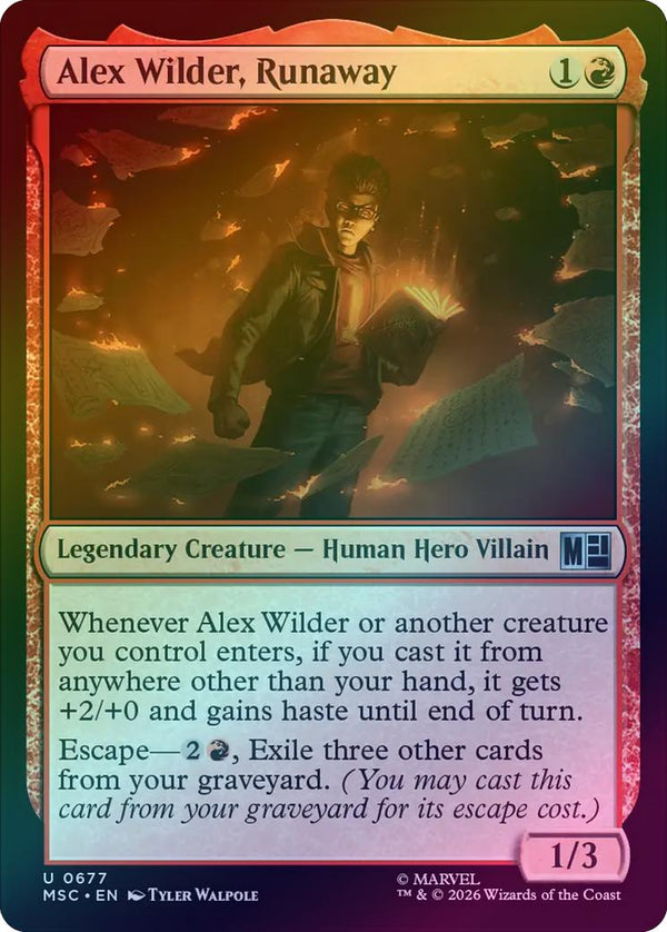 Alex Wilder, Runaway (Foil) (MSC)