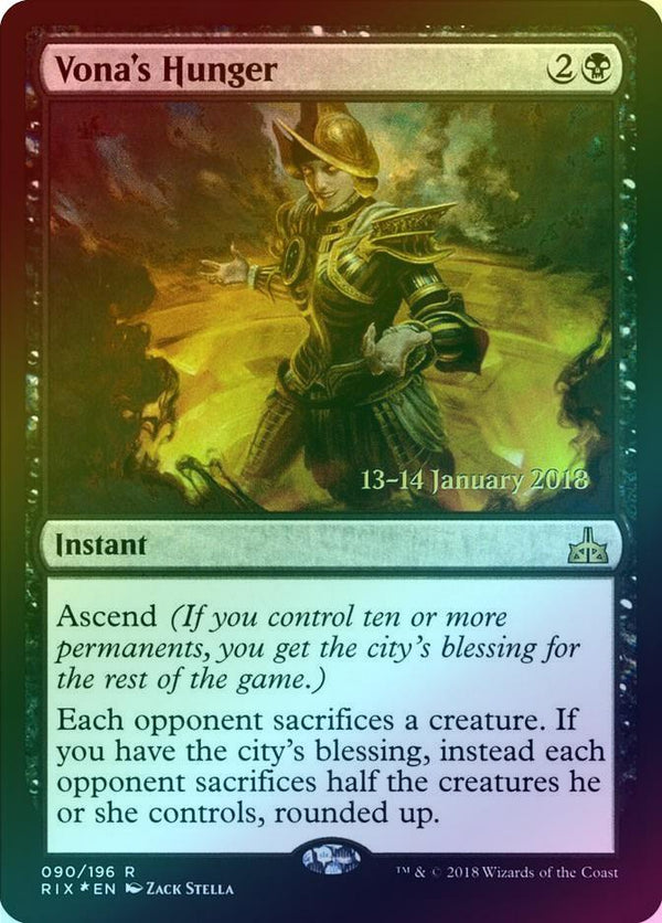 Vona's Hunger - Prerelease Promo (Foil) (PRIX)