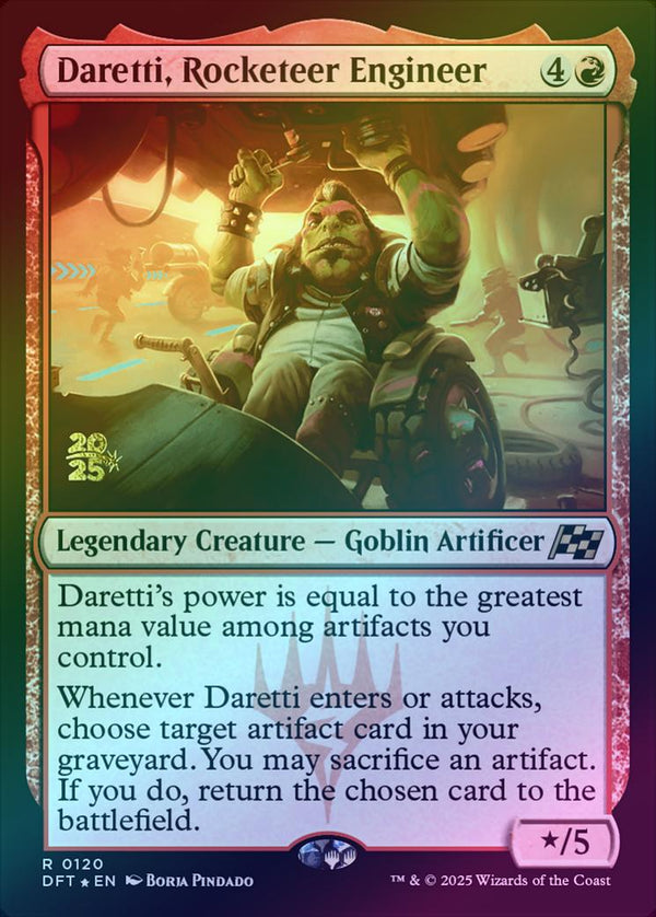 Daretti, Rocketeer Engineer - Prerelease Promo (Foil) (PDFT)