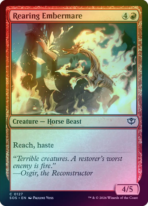 Rearing Embermare (Foil) (SOS)