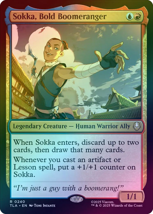 Sokka, Bold Boomeranger (Foil) (TLA)