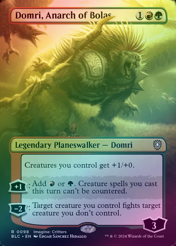 Domri, Anarch of Bolas - Borderless (Foil) (BLC)