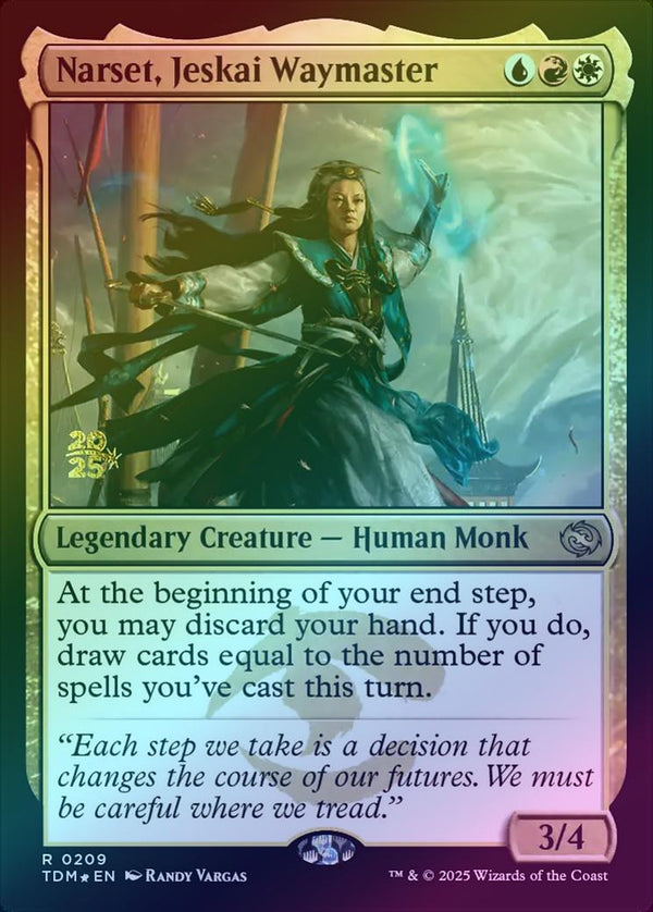 Narset, Jeskai Waymaster - Prerelease Promo (Foil) (PTDM)