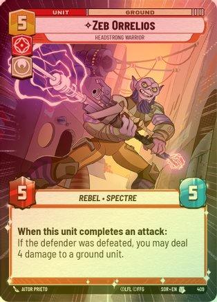 Zeb Orrelios - Headstrong Warrior (Hyperspace) - 409 - Uncommon (Foil)