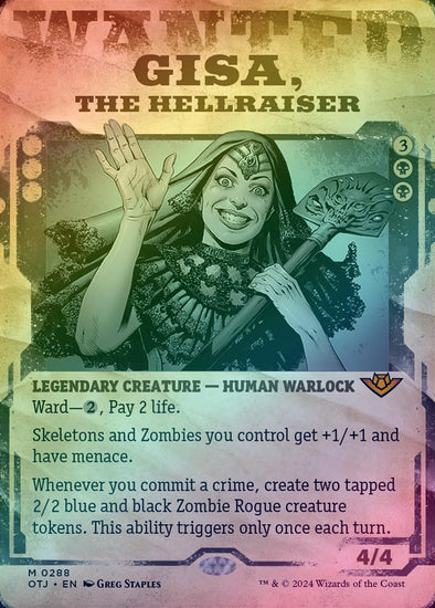 mtg wanted poster cards 401 Games Canada - Gisa, the Hellraiser