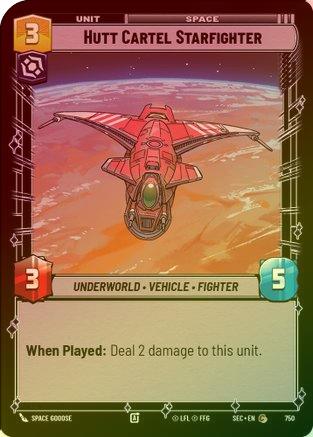 Hutt Cartel Starfighter (Foil) - 750 - Common (Foil)